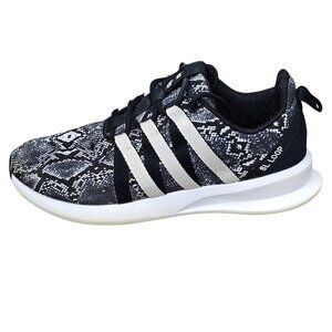 Adidas SL Loop Racer Snakeskin Animal Print Black And White Running Sneaker